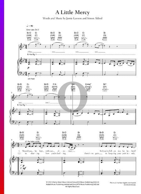 A Little Mercy Sheet Music
