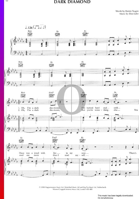 Dark Diamond Sheet Music