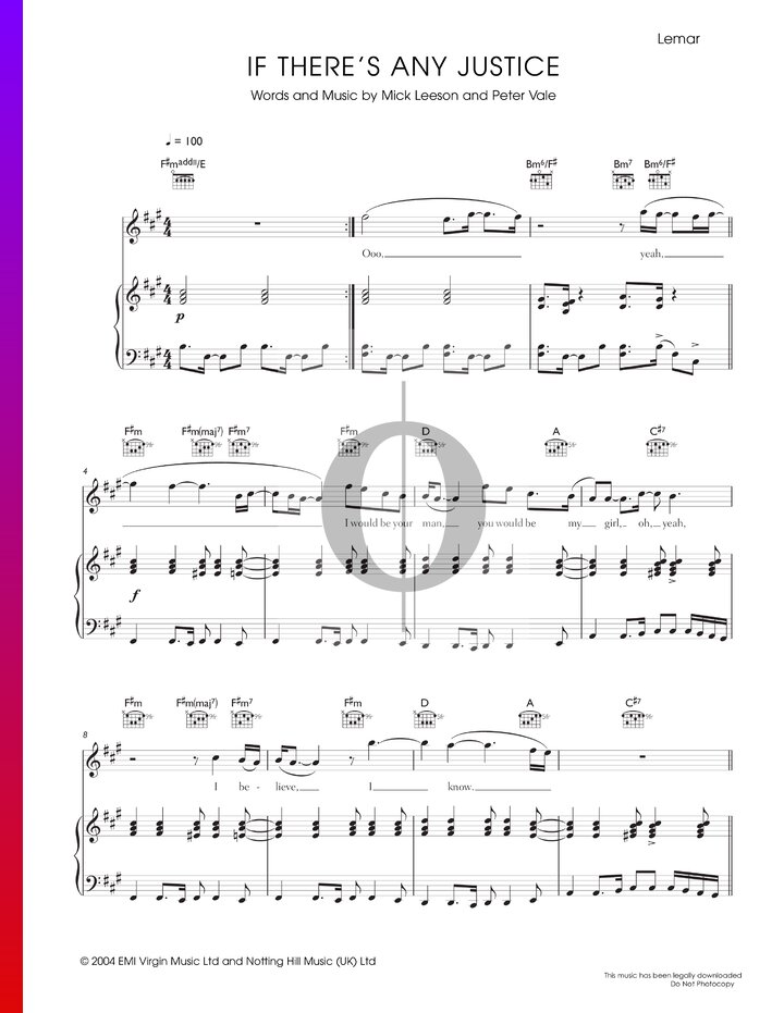 if there's any justice in the world chords