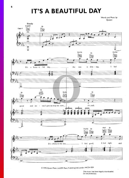 It's A Beautiful Day Musik-Noten