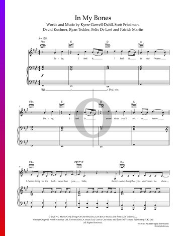 In My Bones Sheet Music