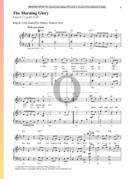 The Morning Glory Partitura