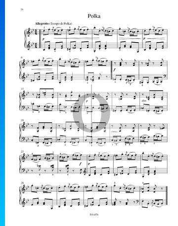 Polka, Op. 39 n.º 10 Partitura