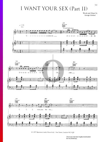 I Want Your Sex (Part 2, Brass In Love) Sheet Music