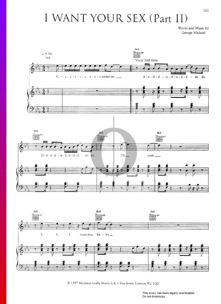 I Want Your Sex (Part 2, Brass In Love) Partitura