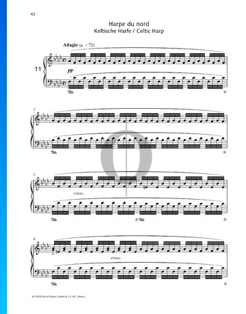 Celtic Harp, Op. 105 No. 11 Partitura