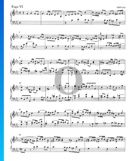 Fugue C Minor, HWV 610 Sheet Music