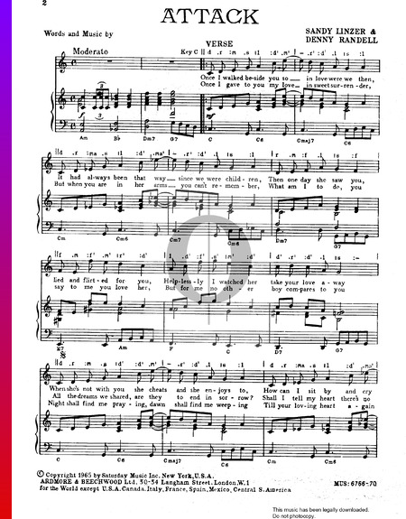 Attack Sheet Music