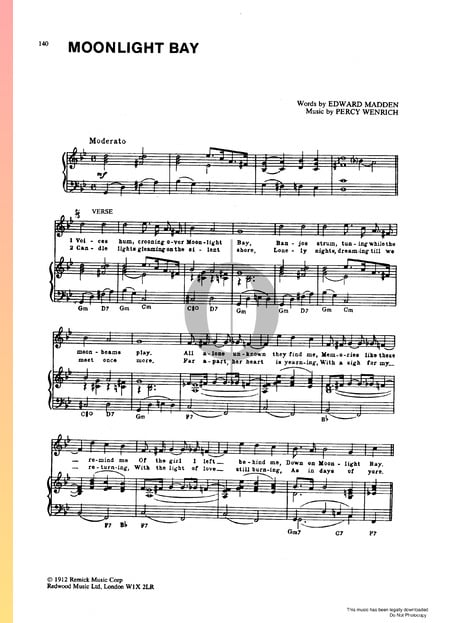 Moonlight Bay Musik-Noten