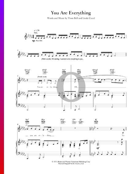 You Are Everything Partitura