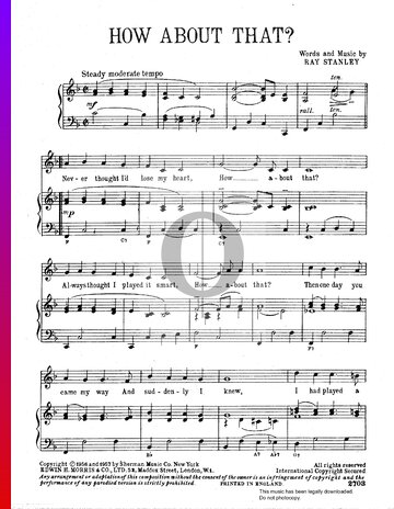 How About That Sheet Music