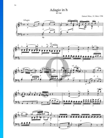 Adagio B Minor, KV 540