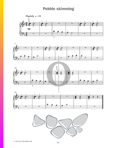 Pebble skimming Sheet Music