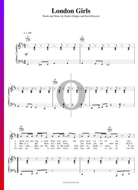 London Girls Musik-Noten