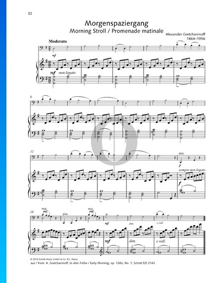 In aller Frühe, Op. 126: Morgenspaziergang