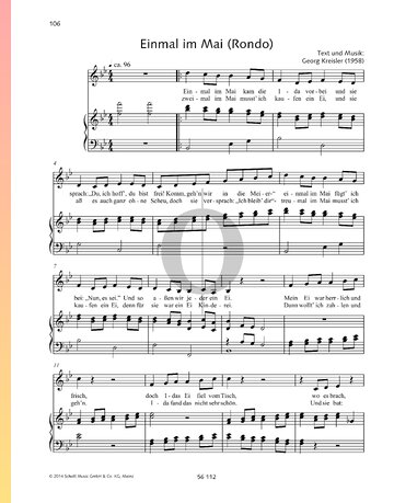 Einmal im Mai (Rondo) Sheet Music