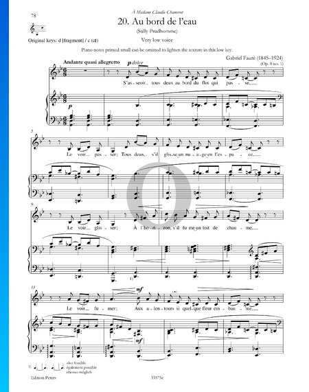 Au bord de l’eau, Op. 8 No. 1