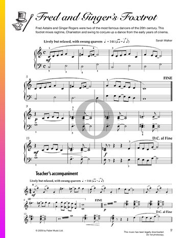 Fred And Ginger's Foxtrot Partitura