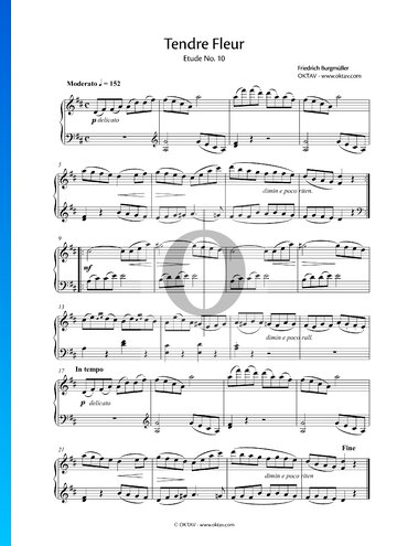 Tendre Fleur, Op. 100 No. 10 Sheet Music