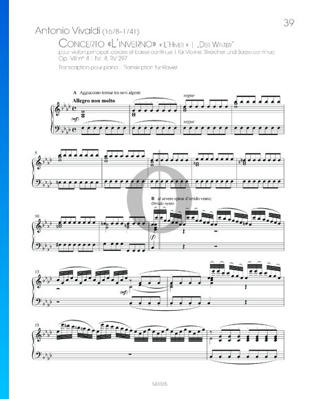 L’Inverno – Winter, Op. 8, RV 297: 1. Allegro non molto