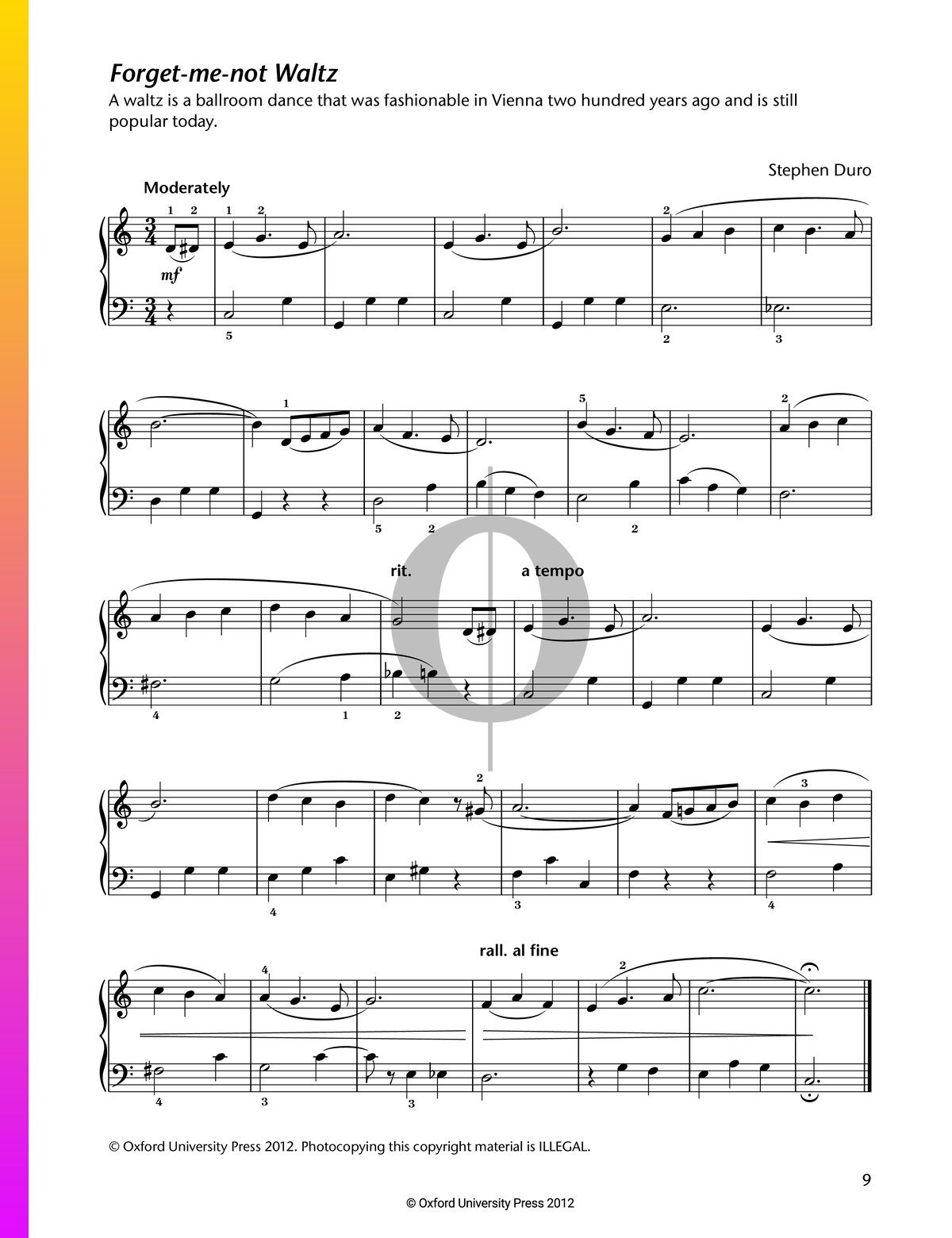 Forget-me-not Waltz (stephen Duro) Piano Sheet Music - Oktav