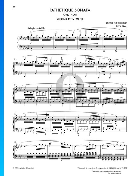 Grande Sonata pathétique, Op. 13: 2. Adagio cantabile