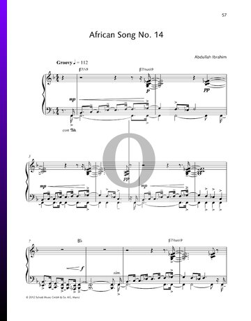 African Song No. 14 Musik-Noten
