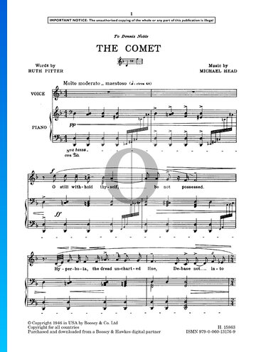 The Comet Sheet Music