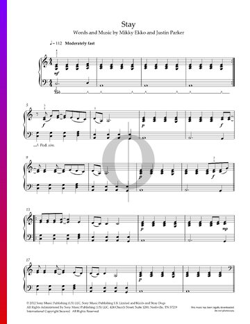 Stay Sheet Music