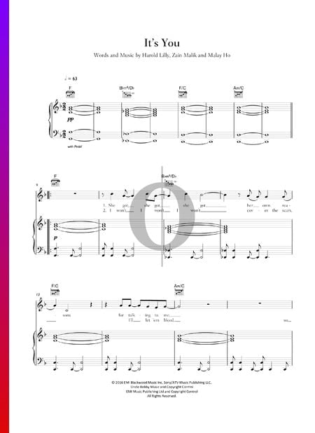 It's You Sheet Music