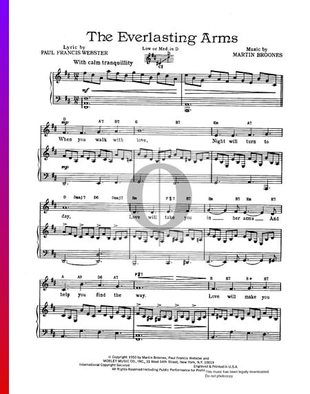 The Everlasting Arms Musik-Noten