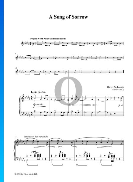 A Song Of Sorrow Sheet Music
