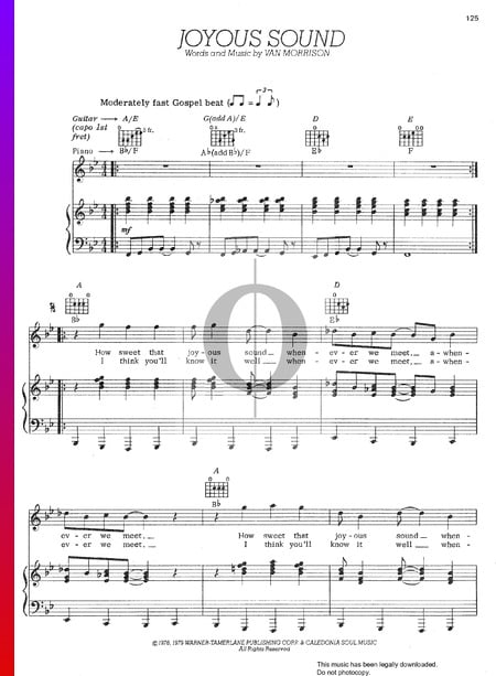 Joyous Sound Sheet Music