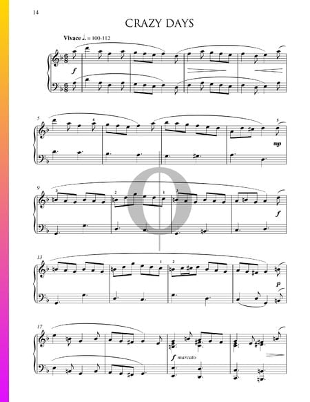 Crazy Days Musik-Noten