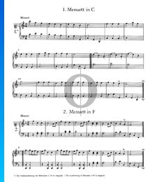 Menuet in C Major, No. 1