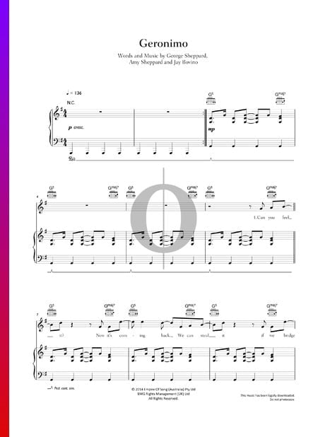 Geronimo Musik-Noten
