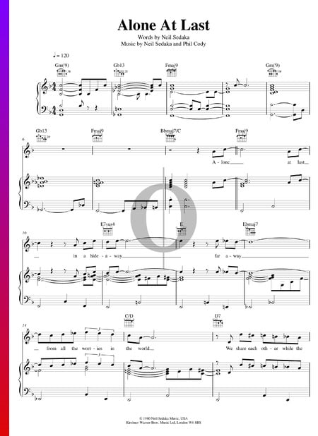 Alone At Last Sheet Music