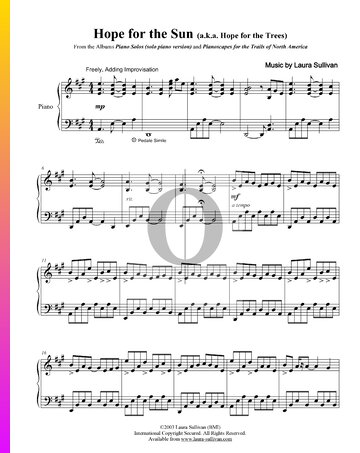 Hope for the Sun (Hope for the Trees) Sheet Music