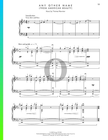 Any Other Name Sheet Music