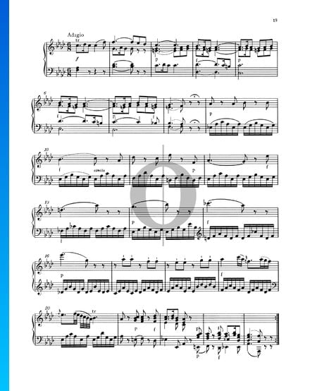 Sonata para piano n.º 2 en fa mayor, KV 280 (189c): 2. Adagio