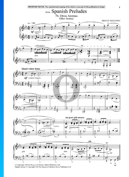 Spanish Preludes: 7b. Otros Aromas (Other Aromas) Partitura
