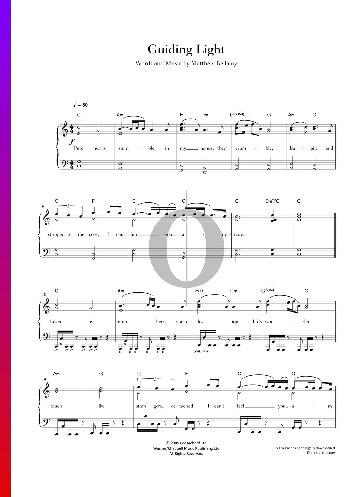 Muse The Easy Piano Songbook