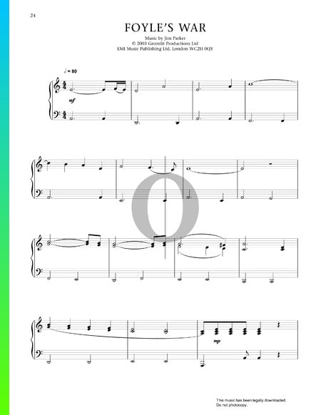 Foyle's War Sheet Music