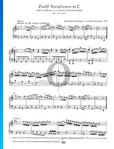 12 Variations in C Major, KV 179 (189a)