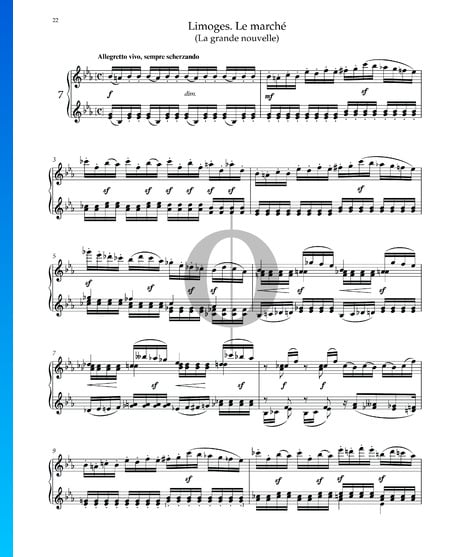 Pictures At An Exhibition: Limoges. The Market (The Great News) Sheet Music