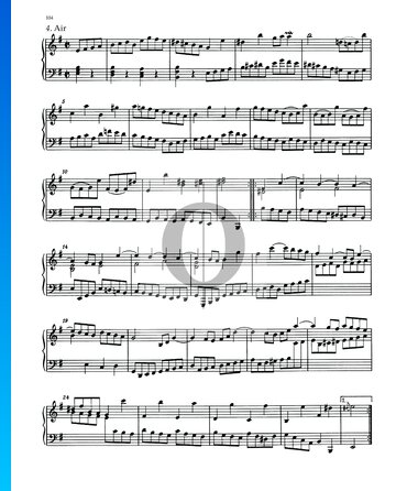 Partita 6, BWV 830: 4. Air bladmuziek