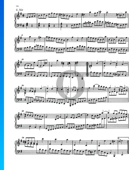 Partita 6, BWV 830: 4. Air Musik-Noten