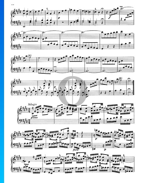Sonata No. 3, Wq 48: 2. Adagio Sheet Music
