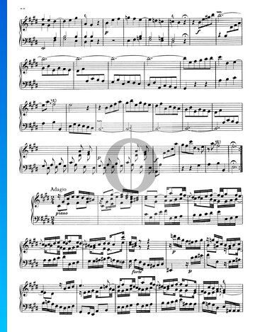 Partition Sonate No. 3, Wq 48: 2. Adagio