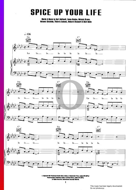 Spice Up Your Life Musik-Noten
